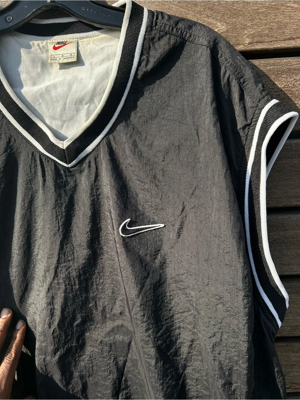 90’s Vintage Nike Golf Nylon Track Pullover Vest Windbreaker | Size Large